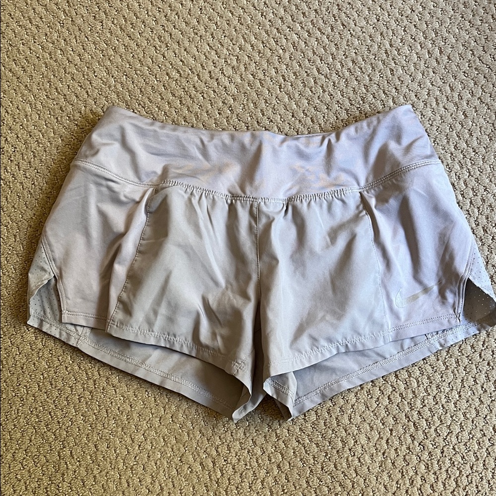 Nike Women's Light Gray Athletic Shorts